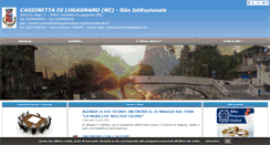 Desktop Screenshot of comune.cassinettadilugagnano.mi.it