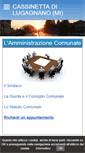 Mobile Screenshot of comune.cassinettadilugagnano.mi.it