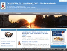 Tablet Screenshot of comune.cassinettadilugagnano.mi.it